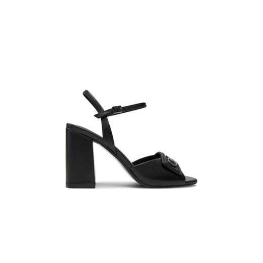 Calvin Klein Sandały Heel Sandal 85 Relock Lth HW0HW01937 Czarny ze sklepu MODIVO w kategorii Sandały damskie - zdjęcie 171529838