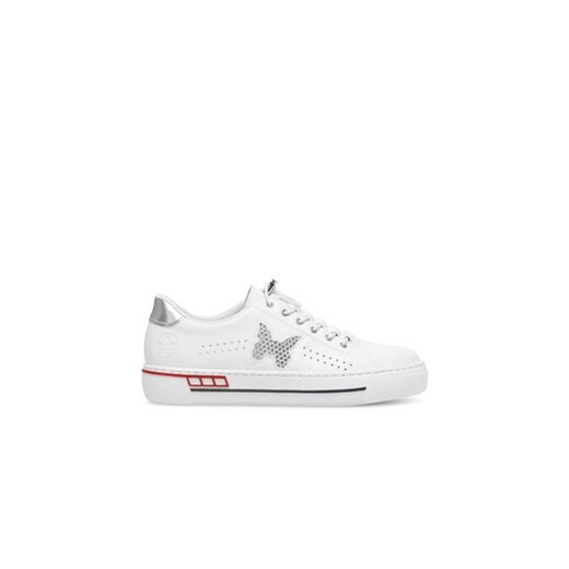 Rieker Sneakersy L8857-80 Biały ze sklepu MODIVO w kategorii Trampki damskie - zdjęcie 171529895