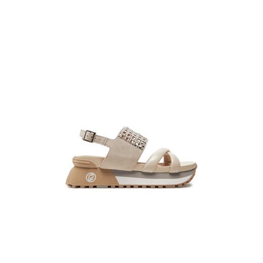 Liu Jo Sandały Maxi Wonder Sandal 26 BA4117 PX486 Beżowy ze sklepu MODIVO w kategorii Sandały damskie - zdjęcie 171529938