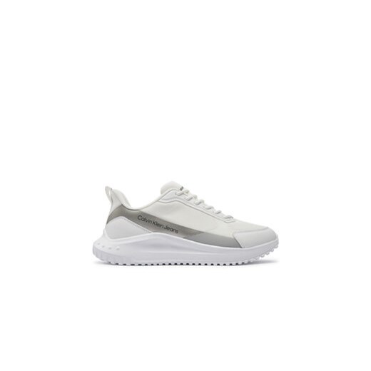 Calvin Klein Jeans Sneakersy Eva Runner Lowlaceup Mix In Mr YM0YM00906 Biały ze sklepu MODIVO w kategorii Buty sportowe męskie - zdjęcie 171530116