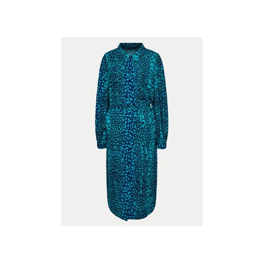 Vero Moda Curve Sukienka koszulowa Kittie 10278551 Niebieski Regular Fit ze sklepu MODIVO w kategorii Sukienki - zdjęcie 171530186