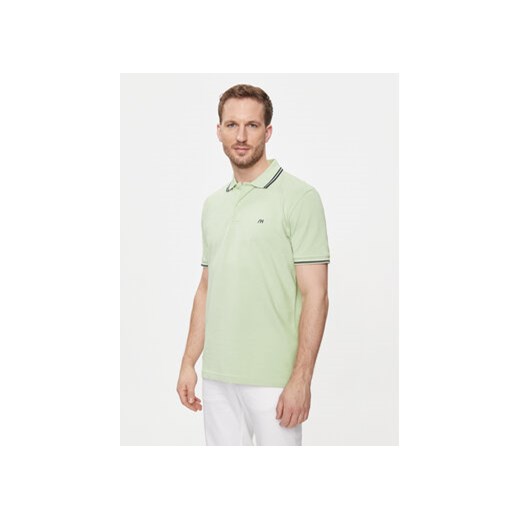 Selected Homme Polo 16087840 Zielony Regular Fit ze sklepu MODIVO w kategorii T-shirty męskie - zdjęcie 171530187