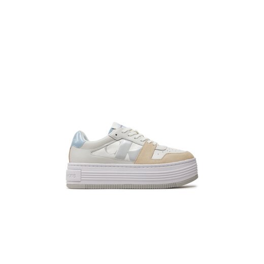 Calvin Klein Jeans Sneakersy Bold Platf Low Lace Mix Nbs Dc YW0YW01432 Biały 40 wyprzedaż MODIVO