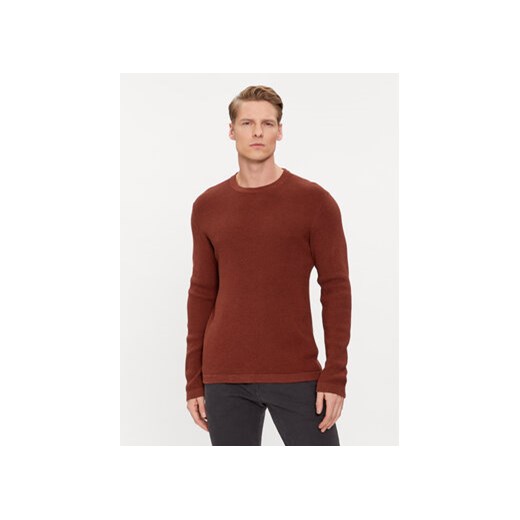 Selected Homme Sweter 16079776 Bordowy Regular Fit ze sklepu MODIVO w kategorii Swetry męskie - zdjęcie 171530267