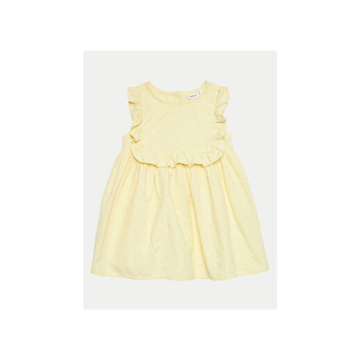 NAME IT Sukienka letnia Delana 13227285 Żółty Regular Fit ze sklepu MODIVO w kategorii Sukienki niemowlęce - zdjęcie 171530345