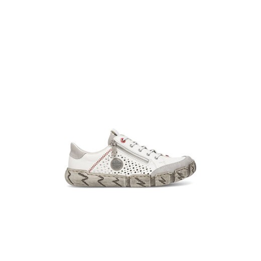Rieker Sneakersy L0355-80 Biały ze sklepu MODIVO w kategorii Półbuty damskie - zdjęcie 171530439