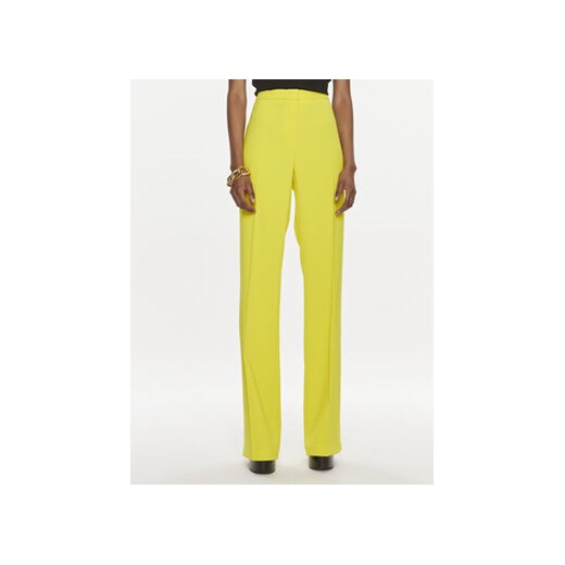 Pinko Spodnie materiałowe Hulka 100054 7624 Żółty Regular Fit ze sklepu MODIVO w kategorii Spodnie damskie - zdjęcie 171530467