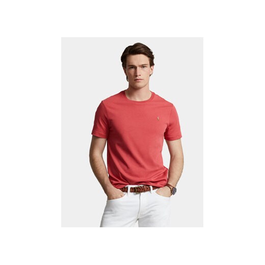 Polo Ralph Lauren T-Shirt 710740727075 Czerwony Slim Fit ze sklepu MODIVO w kategorii T-shirty męskie - zdjęcie 171530925