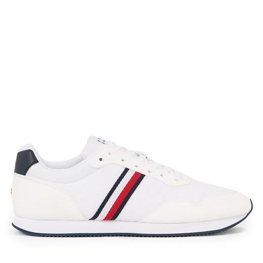 Sneakersy Tommy Hilfiger Lo Runner Mix FM0FM04958 White YBS Tommy Hilfiger 44 eobuwie.pl