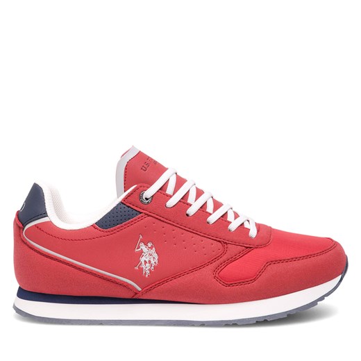 Sneakersy U.S. Polo Assn. NOBIK001C Czerwony ze sklepu eobuwie.pl w kategorii Buty sportowe dziecięce - zdjęcie 171532417