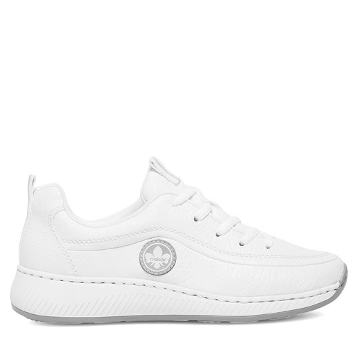 Sneakersy Rieker N5504-80 Biały ze sklepu eobuwie.pl w kategorii Buty sportowe damskie - zdjęcie 171532475