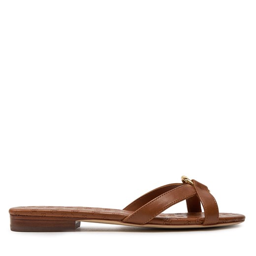Klapki Lauren Ralph Lauren 802927945002 Deep Saddle Tan 270 40 wyprzedaż eobuwie.pl