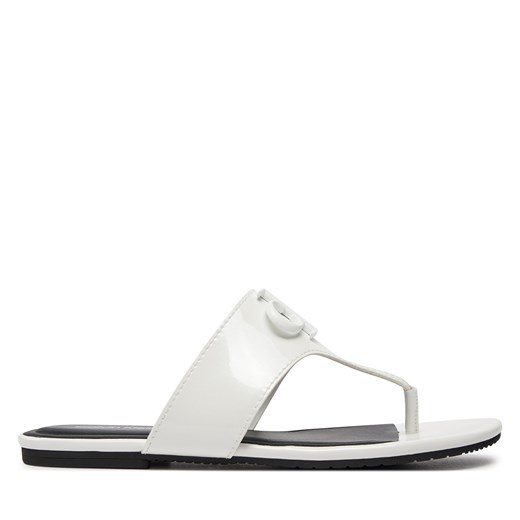 Japonki Calvin Klein Jeans Flat Sandal Slide Toepost Mg Met YW0YW01342 Bright 41 eobuwie.pl