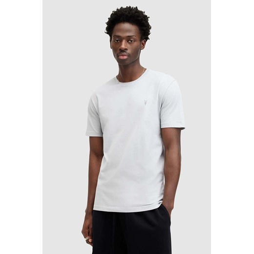 AllSaints t-shirt bawełniany BRACE SS CREW męski kolor szary gładki MD131G XL ANSWEAR.com