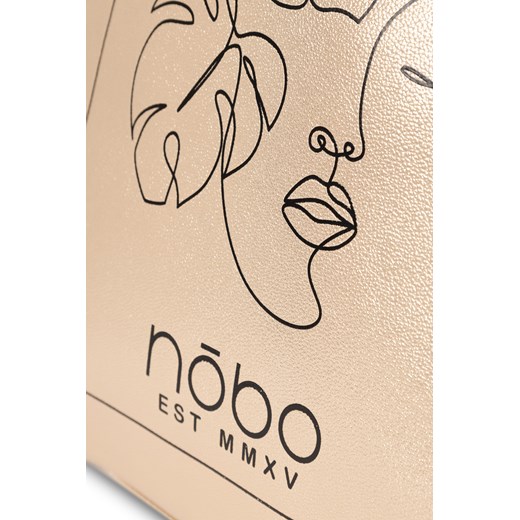 Shopperka Nobo z metalicznym wykończeniem złota Nobo One size promocyjna cena NOBOBAGS.COM