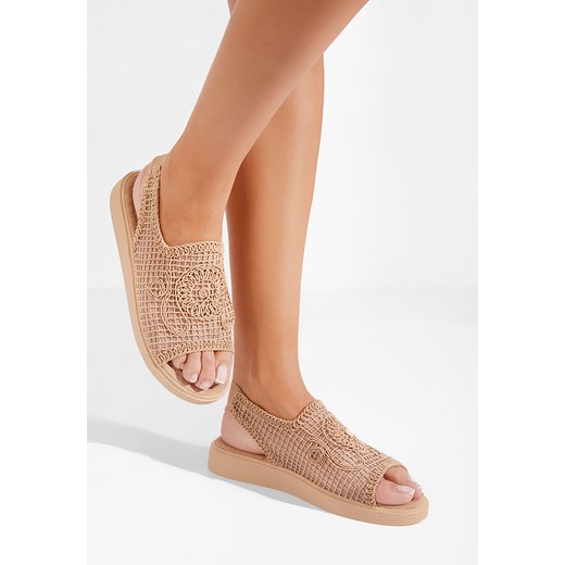 Khaki sandały damskie Jenny ze sklepu Zapatos w kategorii Sandały damskie - zdjęcie 171536769