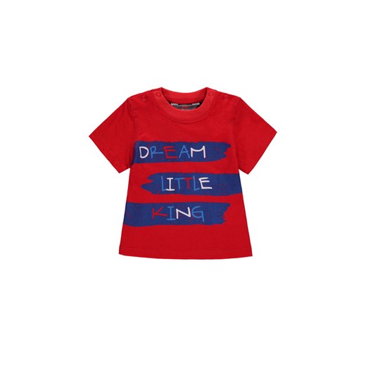 Chłopięca niemowlęca bluzka z krótkim rękawem czerwona Kanz 56 promocja 5.10.15