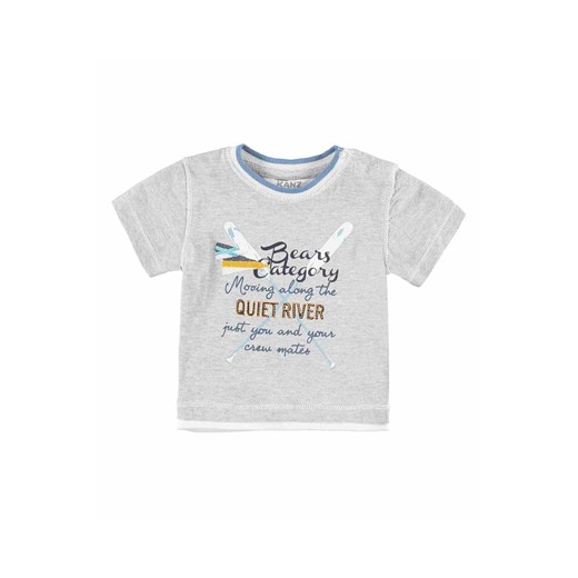 Chłopięca niemowlęca koszulka z krótkim rękawem szara ze sklepu 5.10.15 w kategorii Koszulki niemowlęce - zdjęcie 171536855