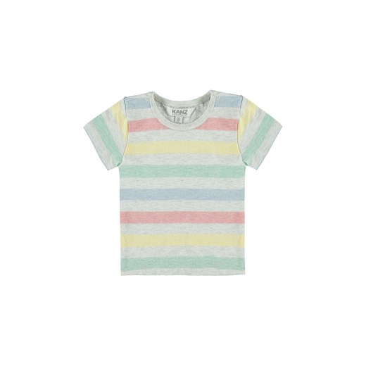 Chłopięca niemowlęca bluzka z krótkim rękawem w paski ze sklepu 5.10.15 w kategorii Koszulki niemowlęce - zdjęcie 171536926