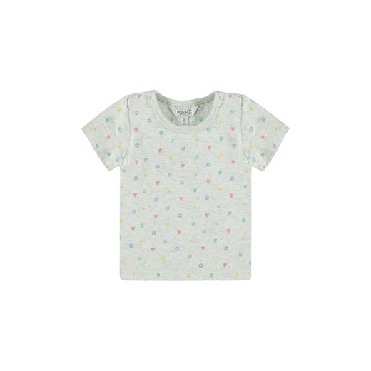 Chłopięca niemowlęca bluzka z krótkim rękawem we wzorki ze sklepu 5.10.15 w kategorii Koszulki niemowlęce - zdjęcie 171536946