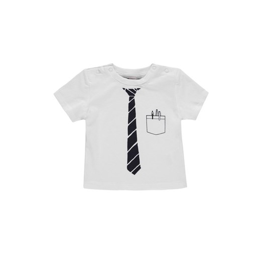 Chłopięca bluzka z krótkim rękawem z imitacją krawata ze sklepu 5.10.15 w kategorii Koszulki niemowlęce - zdjęcie 171536955