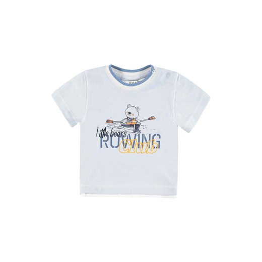 Chłopięca niemowlęca koszulka z krótkim rękawem niebieska ze sklepu 5.10.15 w kategorii Koszulki niemowlęce - zdjęcie 171536958