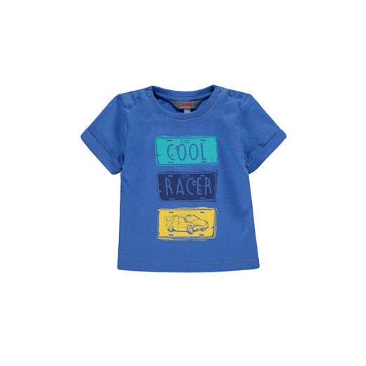 Chłopięca niemowlęca bluzka z krótkim rękawem niebieska ze sklepu 5.10.15 w kategorii Koszulki niemowlęce - zdjęcie 171537015