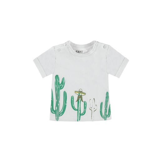 Chłopięca niemowlęca bluzka z krótkim rękawem biała ze sklepu 5.10.15 w kategorii Koszulki niemowlęce - zdjęcie 171537018