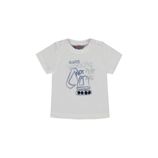 Chłopięca niemowlęca koszulka z krótkim rękawem biała Kanz 68 okazja 5.10.15