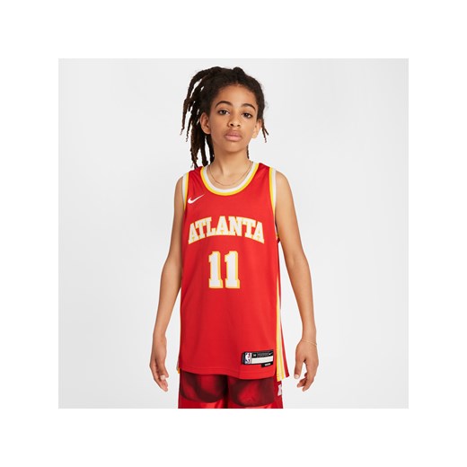 Koszulka dla dużych dzieci Nike NBA Swingman Atlanta Hawks 2023/24 Icon Edition - Czerwony ze sklepu Nike poland w kategorii T-shirty chłopięce - zdjęcie 171537055