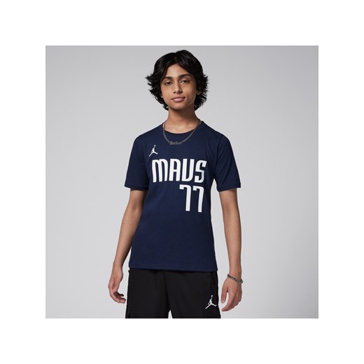 T-shirt dla dużych dzieci Jordan NBA Dallas Mavericks Statement Edition - Jordan L Nike poland
