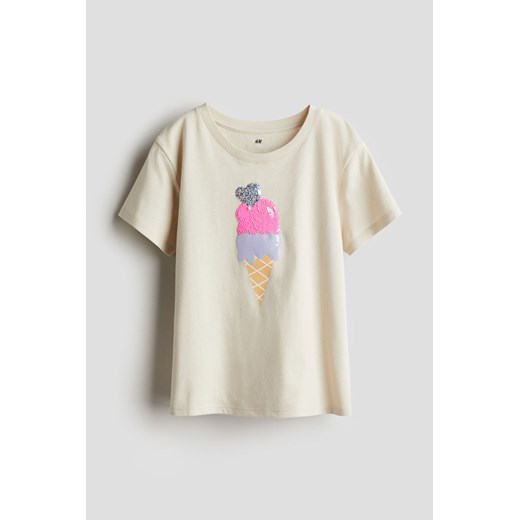 H & M - Top - Beżowy H & M 128 (6-8Y) H&M