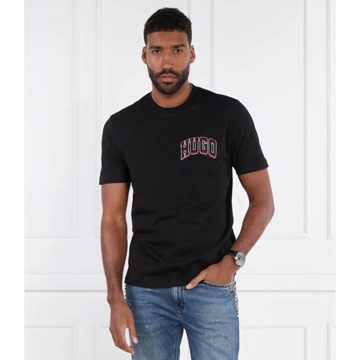 HUGO T-shirt Dasko | Regular Fit ze sklepu Gomez Fashion Store w kategorii T-shirty męskie - zdjęcie 171539076