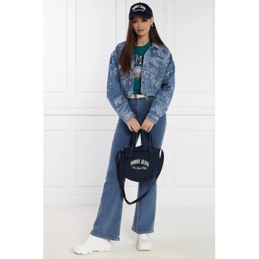 Shopper bag Tommy Jeans matowa na wakacje 
