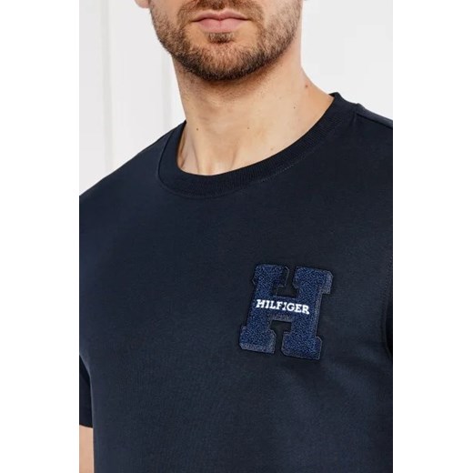 Tommy Hilfiger T-shirt BOUCLE H EMBRO | Regular Fit Tommy Hilfiger XL promocyjna cena Gomez Fashion Store