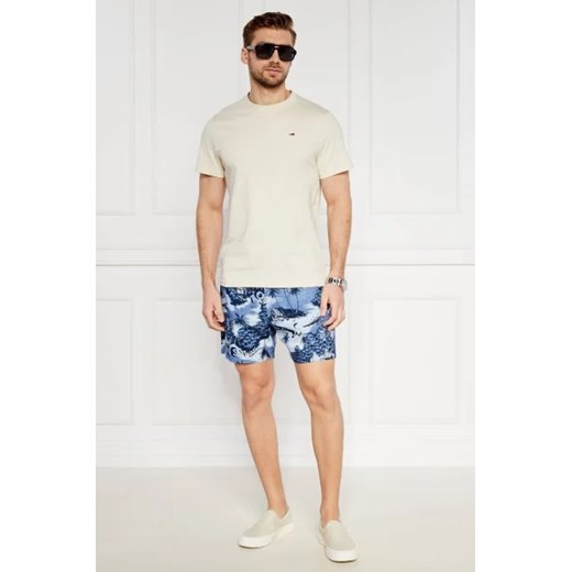Tommy Jeans Szorty HAWAIIAN | Regular Fit | z dodatkiem lnu Tommy Jeans L Gomez Fashion Store