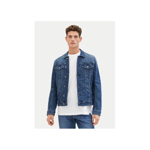 Tom Tailor Kurtka jeansowa 1040165 Granatowy Regular Fit ze sklepu MODIVO w kategorii Kurtki męskie - zdjęcie 171540268