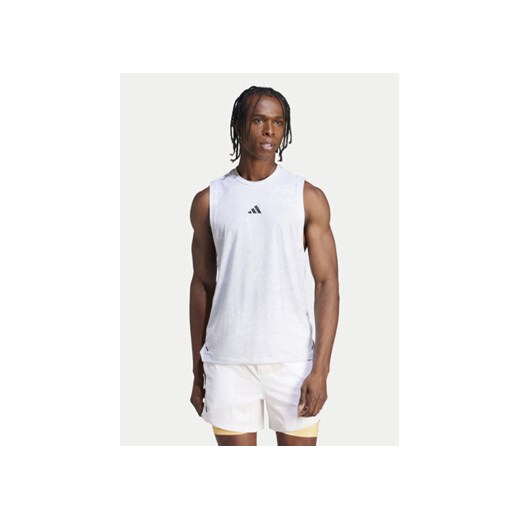 adidas Koszulka techniczna Power Workout IS3843 Biały Regular Fit ze sklepu MODIVO w kategorii T-shirty męskie - zdjęcie 171540499