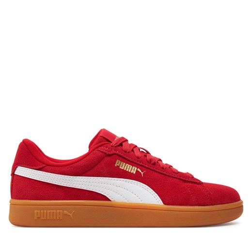 Sneakersy Puma Smash 3.0 Sd 392035-11 For All Time Red/Puma White/Puma Gold ze sklepu eobuwie.pl w kategorii Trampki dziecięce - zdjęcie 171541748