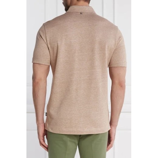 BOSS BLACK Lniane polo Press 56 | Regular Fit XXL promocyjna cena Gomez Fashion Store