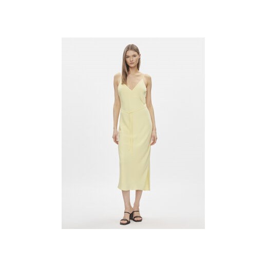Calvin Klein Sukienka letnia K20K206776 Żółty Regular Fit ze sklepu MODIVO w kategorii Sukienki - zdjęcie 171543126