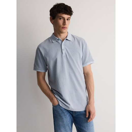 Reserved - Koszulka polo regular fit - jasnoniebieski ze sklepu Reserved w kategorii T-shirty męskie - zdjęcie 171544007