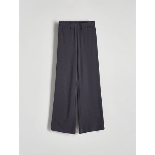 Reserved - Spodnie z modalem - ciemnoszary ze sklepu Reserved w kategorii Spodnie damskie - zdjęcie 171544135