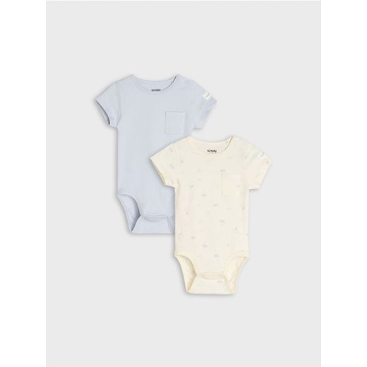Sinsay - Body 2 pack - niebieski ze sklepu Sinsay w kategorii Body niemowlęce - zdjęcie 171544865