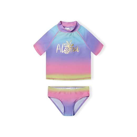 Kolorowy strój kąpielowy dziewczęcy- koszulka i majtki z filtrem UV ze sklepu 5.10.15 w kategorii Stroje kąpielowe - zdjęcie 171545936