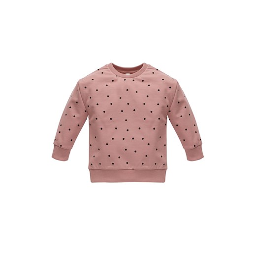Bluza niemowlęca nierozpinana - różowa w groszki TRES BIEN - Pinokio ze sklepu 5.10.15 w kategorii Bluzy i swetry - zdjęcie 171545946