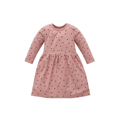 Sukienka dla dziewczynki - różowa w groszki TRES BIEN - Pinokio ze sklepu 5.10.15 w kategorii Sukienki dziewczęce - zdjęcie 171546096