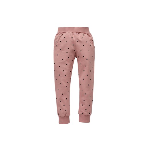 Spodnie dziewczęce dresowe - różowe w groszki TRES BIEN - Pinokio ze sklepu 5.10.15 w kategorii Spodnie dziewczęce - zdjęcie 171546106