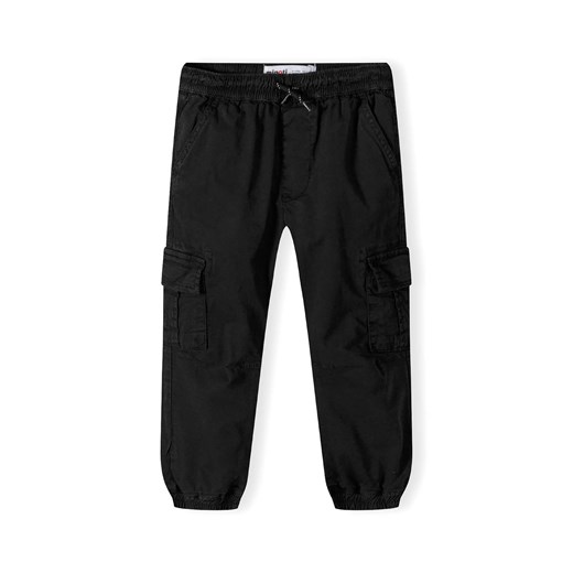 Spodnie czarne typu bojówki dla chłopca ze sklepu 5.10.15 w kategorii Spodnie chłopięce - zdjęcie 171546118