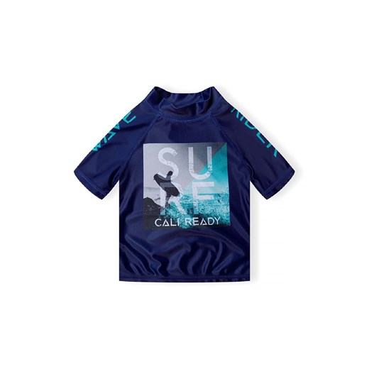 Granatowa koszulka kąpielowa z filtrem UV dla małego chłopca ze sklepu 5.10.15 w kategorii Kąpielówki chłopięce - zdjęcie 171546147